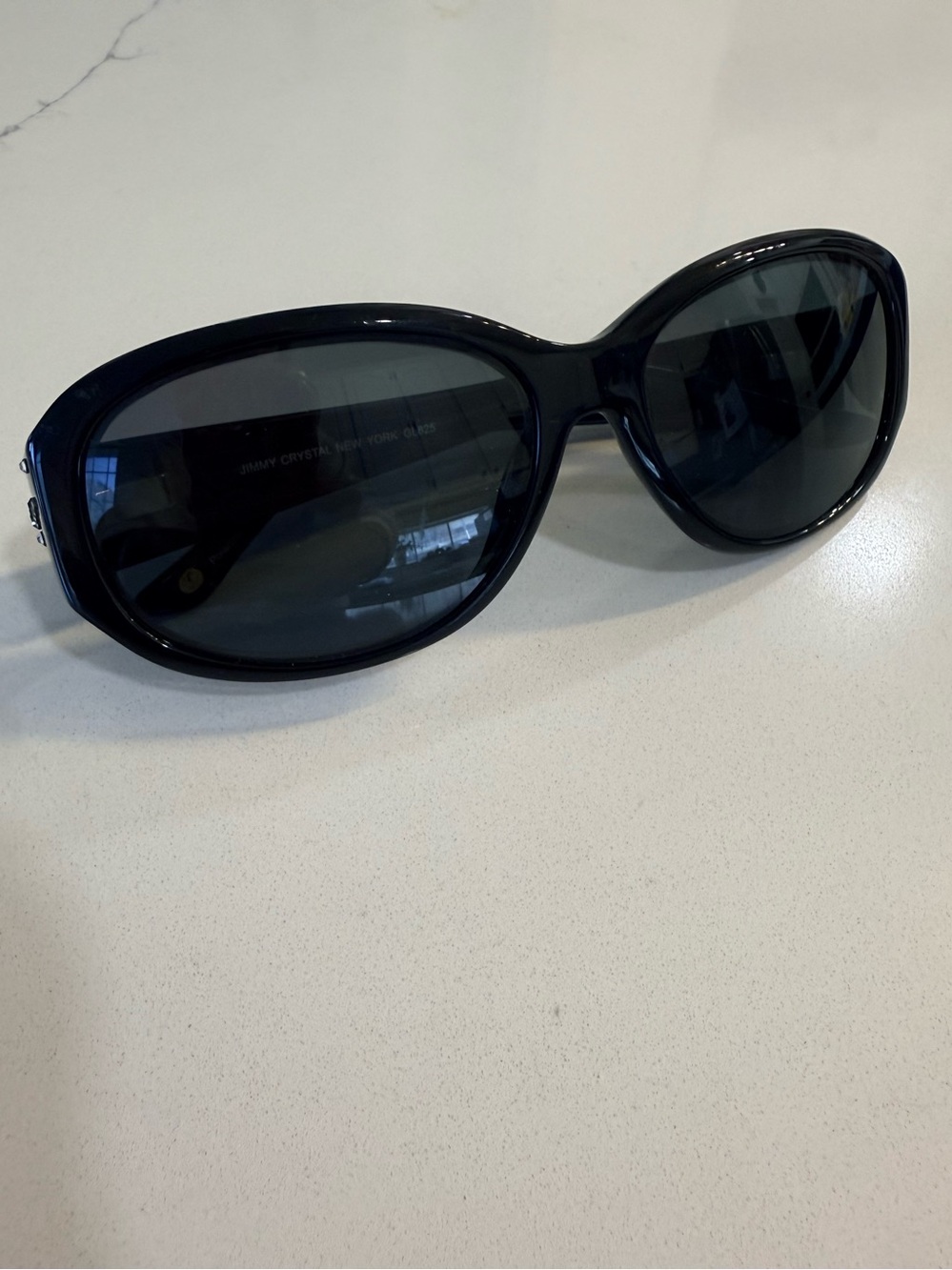 Jimmy Crystal New York
GL825 Black Oversized 
Frames w/
Swarovski Crystals